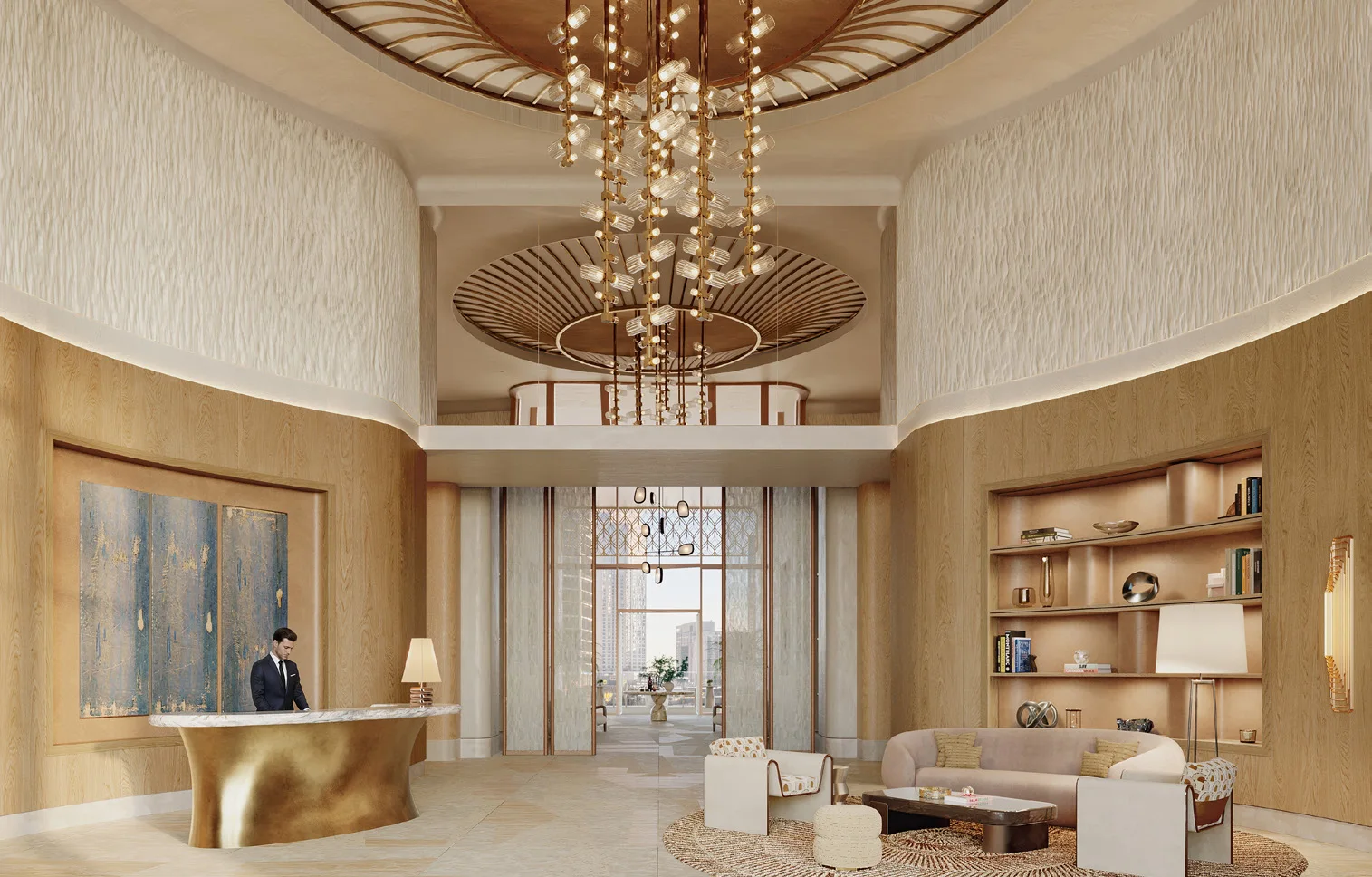 Residential arrival lounge